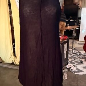 Ecote Black Sheer Maxi Skirt